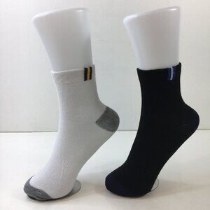 Your Missing Sock Unisex Crew Socks Set 2 Solid White Black Gray
